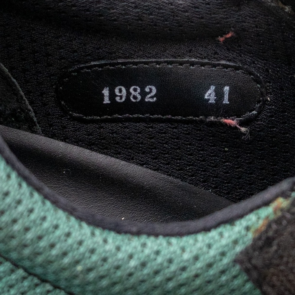 Prada Sport Vintage 2 Strap Nylon Mary Jane Sneakers "1982 US 10 Black Green - Picture 11 of 13